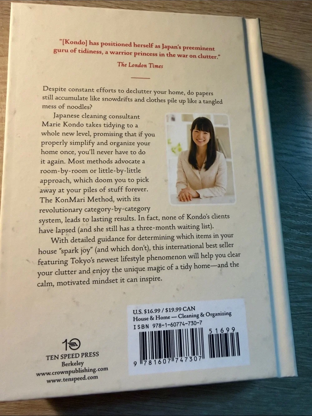 Green-Cream Hardcover - The Life-Changing Magic of Tidying Up